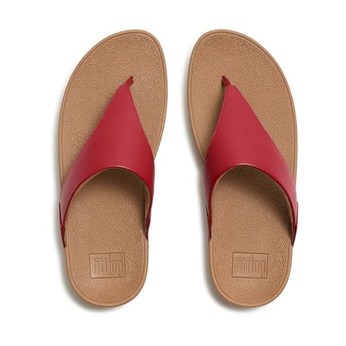 Image of FitFlop Womens Lulu Leather Toe Post Sandals