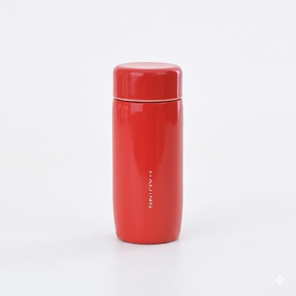 Mini Cup for Water/Tea/Coffee Bottle, SS Material, 200ml, Red
