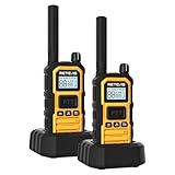 Retevis RB48 Plus Walkie Talkies Long Range, IP67 Waterproof Heavy Duty GMRS Two Way Radios, NOAA, USB-C Rechargeable, Vibration Alert, Emergency 2 Way Radios, for Off-Roading Hunting(2 Pack)