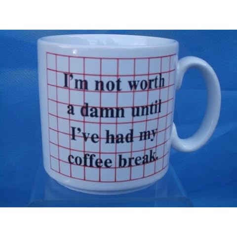 Decorative Plates CAPTION COFFEE MUG 10CM TALL I'M NOT COFFEE BREAK - 300CC - NEW Cover