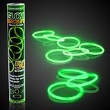 Fun Central P70 8 Inch Glow Stick Bracelets Green Glowsticks - 50 Count