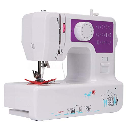 GOOCO Machine Á Coudre Électronique, Machine À Coudre Portable/Machine a Coudre avec Tiroir pour Accessoires, Portable Electronique pour Débutants, Ajustables...