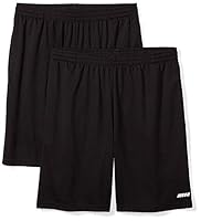 Amazon Essentials Men's Performance Tech Loose-Fit Shorts (Available in Big & Tall), Pack of 2, Black, Medium