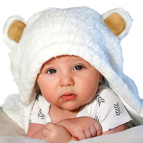 Jam Naturals-Cute Bear Organic Newborn Swaddle Wrap-Gender Neutral Soft Baby Blanket, Newborn Baby Registry Gift (Golden Brown, 0-3M) #TOP2