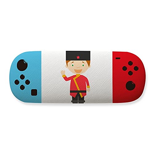 Étui de rangement pour lunettes motif dessin animé russe rigide