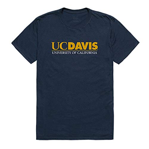 UCD UC Davis University of California, Davis NCAA Men's Institutional Tee t Shirt, Large Navy