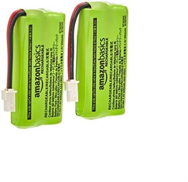Amazon Basics Cordless Phone Replacement Battery, 2 Pack, Replaces BT183342, BT283342, BT166342, BT266342, BT162342, BT262342