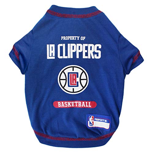 Pets First Cute Dog T-Shirt, X-Small - Nba Los Angeles Clippers Dog & Cat Shirt With Basketbal Team Logo. A Comfortable & Fashionable Yet Durable Pet Outfit, Blue (Lac-4014-Xs) #TOP28