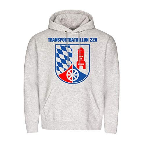T-shirt Bataillon de transport 220 Bundeswehr insigne Prince Eugen Kaserne Copytec Gris XXL
