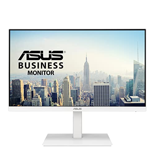 ASUS VA24EQSB-W - Ecran PC 23,8" FHD Blanc - Dalle IPS - 16:9-75Hz - 5ms - 1920x1080-300cd/m² - DP, HDMI, VGA et 2X USB - Flicker Free - Filtres de lumière Bleue - Adaptive Sync - Haut-parleurs