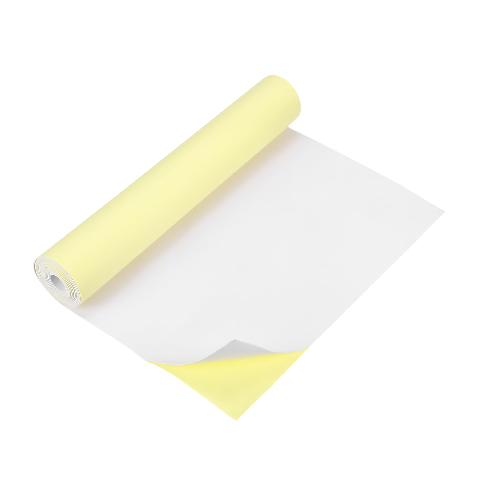 sourcing map White Foam Sheets, 2000mmx330mmx1mm Self Adhesive EVA Foam Roll with Adhesive Backing for Crafts DIY Projects Furniture Protecting Gap Filling