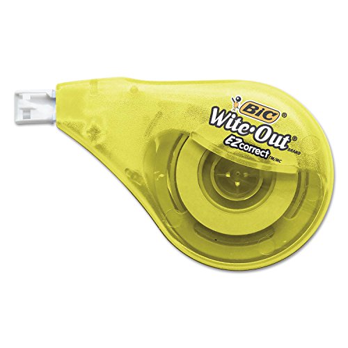 BIC WOTAPP418 Wite-Out EZ Correct Correction Tape, Non-Refillable, 1/6-Inch x 400-Inch, 4/Pack - image 3