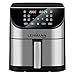 Produktbild Lehmann Friteuse Heissluft XXL 1800 W, Heißluftfritteuse 8L mit bis zu 10 Programmen, Air Fryer mit Digitalem LED-Touchscreen, Temperaturregelung 76-200°C, Timer, gesunde Lebensmittel ohne Öl,