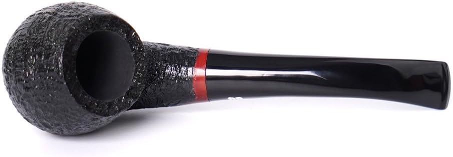 Heysong Briars Handmade Pipe with Black Stem Apple Design Bowl Fit 9mm Filters HSAA0008S-2PS (Black Sandblast)