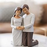 Treasured Moments Husband & Wife Praying Couple Kneeling Hand Painted Sculpture Figurine - Gifts for...