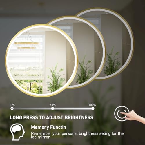 Miroir connecté LED 91,4 cm pour routine beauté matin
