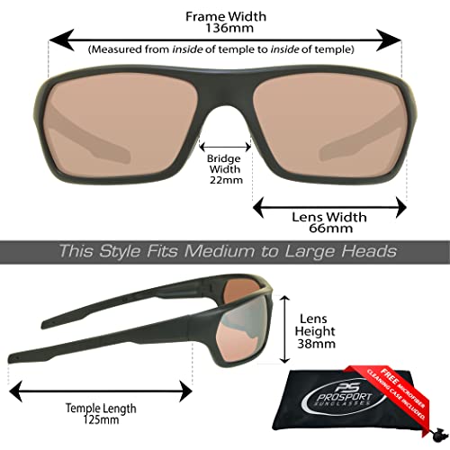 Image of proSPORT Blue Light Reducing High Definition HD Lens Sunglass TR90 Sport Frame Men Women