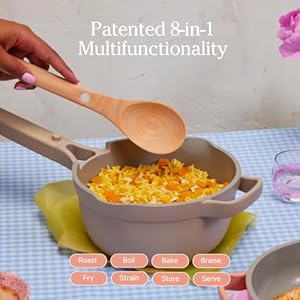 Ourplaceperfectpotmini25qtnonstickceramicsaucepanwithlidversatilecookwareforstovetopandovensteambakebraiseroastptfepfoafreetoxinfreeeasytocleanbluesalt Urban Country Home Decor Our place perfect pot mini 25qt nonstick ceramic sauce pan with lid versatile cookware for stovetop and oven steam bake braise roast ptfe pfoa free toxin free easy to clean blue salt urban country home decor