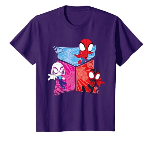 Official Marvel Merchandise Marvel Spidey And His Amazing Friends Heroes And Foes Maglietta