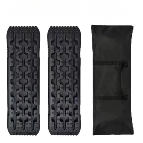 Buccvutスタックラダー 車 スタック自動車レスキューボード オフロード 砂 雪 (黒です)