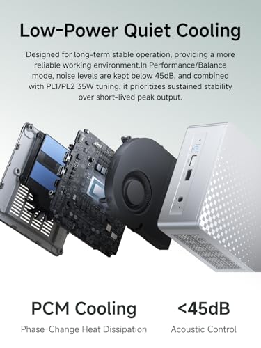 Image of MINISFORUM M1 Lite Mini PC Core Ultra 5 Processor 125U(12C /14T) 16GB DDR5(5600MHz) 512GB SSD Desktop Computer, HDMI|DP|USB4 Video Output, 2.5G RJ45 /WiFi6e, 2X PCIe4.0 SSD Slot, Intel Graphics Micro PC
