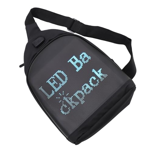 Sanpyl Full Color Screen LED Sling Backpack with Water Proof Material for Outdoor Advertising Travel Comfortable 600D Leather FilmTPU4
