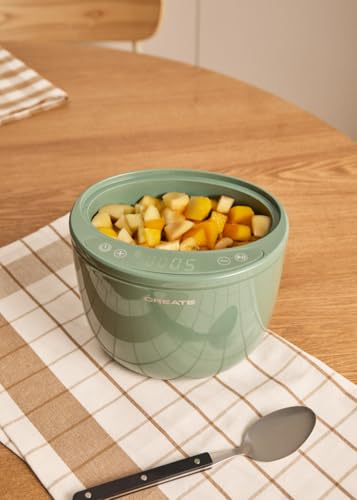 CREATE/BABY BOTTLE WARMER/Calentador de biberones y esterilizador 2 biberones verde sage/Función de cocción al vapor, sensor de temperatura NTC, programable, 300W - imagen 6