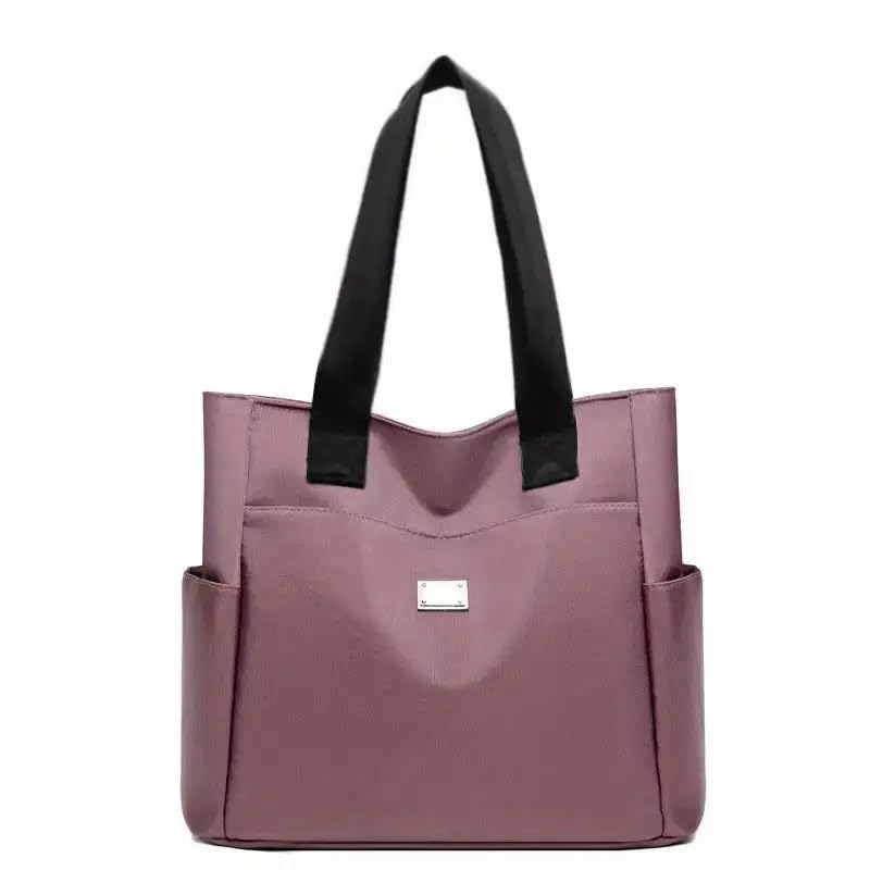 Stylish Cowhide Tote - Lightweight Single - Shoulder for Outdoor, Simple- Pocketed Handbag for Daily Use2