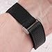 StrapHabit Hook and Loop Elastic Watch Strap - 3 Sizes for small and large wrists - Nylon Quick Release Band for men and women 18mm 19mm 20mm 21mm 22mm (Black, 20mm)