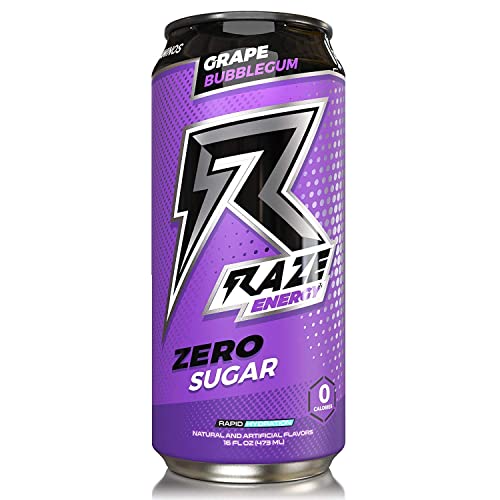 Raze Energy Drinks By Repp Sports Rapid Hydration Zero Sugar 16 Ounce Cans (All Flavor Pack, 12 Cans) #TOP5