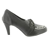  T.U.K. Pumps Interlace Creep A8477L Black Schwarz 37