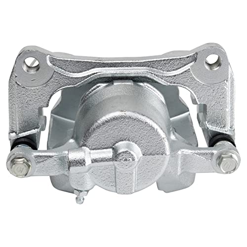 Image of TRQ Front and Rear Brake Caliper Set Zinc Coated Brackets Hardware Compatible with 2018 Fiat 500X 2018 Jeep Renegade