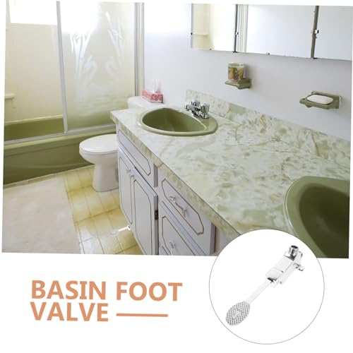 Robinet de lavabo à pédale solide en acier inoxydable pour sanitaire