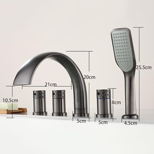 Robinet de baignoire avec douchette cascade pour un bain relaxant - 4