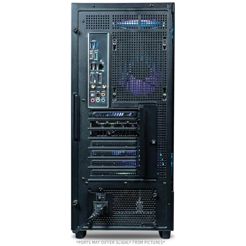 Image of ViprTech Overlord Wood Gaming PC - AMD Ryzen 7 (4.4Ghz Turbo), AMD Radeon RX 9060 8G, 16GB DDR4 RAM, 1TB SSD, 700W PSU, Black Walnut Case, RGB Keyboard Mouse, WiFi BT, Computer Tower Prebuilt