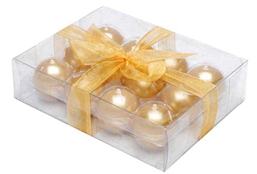 Biedermann & Sons Metallic Ball Candles, 1.5-Inch, Gold #TOP6