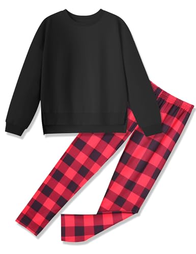Image of Girl Clothes Sweatshirt Pullover Leggings Tracksuits Outfit 2PC Girls Clothes Size 6-14