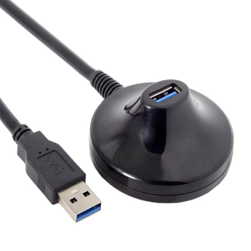 bhvxw 1 5m desktop usb 3 0 type a male to female extension data charge cable with stand base shielded