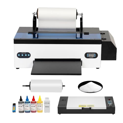 L1800 DTF Printer Bundle, A3 T Shirt Printing Machine, Direct to Film Printer, DTF Transfer Printer for Fabrics/Leather/Other Textile.(DTF Printer + Oven)