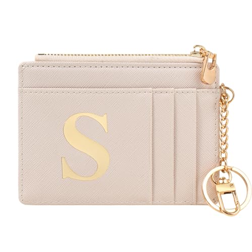 KOTORA Personalized Gifts for Women-Monogrammed Gifts Initial Card Case Slim Front Pocket Wallet for...