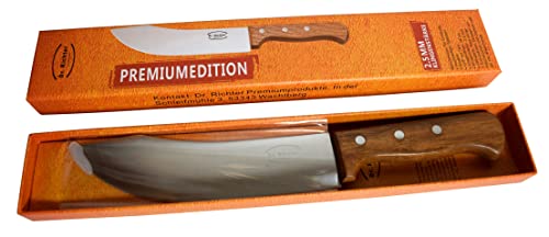 Dr. Richter XXL Steakmesser – „American BBQ XXL“ Steak- und Zerlegemesser mit 18 cm Klinge Blockmesser Fleischermesser Metzgermesser