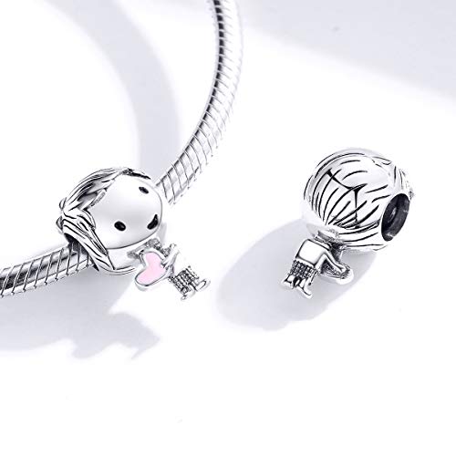 Vinwos Girl Boy Silver Charm Beads Pendant Fit Pandora Bracelets Jewelry For Woman Enamel Processed 925 Sterling Silver Charms (Boy) #TOP4