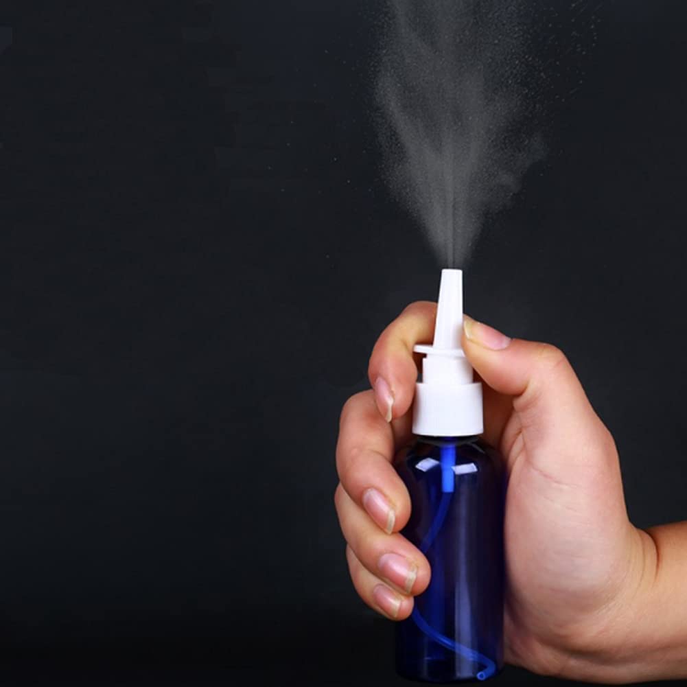 FRCOLOR 5x Nasensprayflaschen 70 Ml – Leere Sprühflaschen Aus ABS, Für Unterwegs, Feiner Nebel