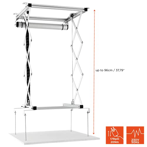Support plafond motorisé PL1000 escamotable pour un home cinéma discret - 5