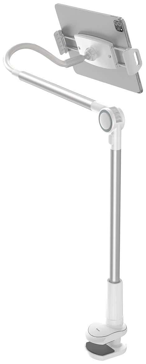 Baseus Tablet Stand 360 Adjustable iPad Stand Lazy Phone Holder iPad Holder Compatible with iPhone,iPad Pro Mini iPad 9 all 4-12.9" Phones and Tablets Silver