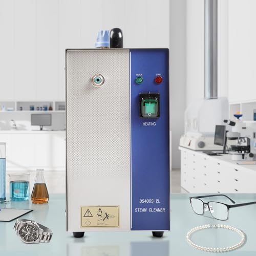 1200W Professional Jewelry Steam Cleaner 2L Stainless-Steel Jewelry Cleaning Machine for Silver & Gold High Pressure Gemstone Cleaning Steaming Machine for Jewelry Stores