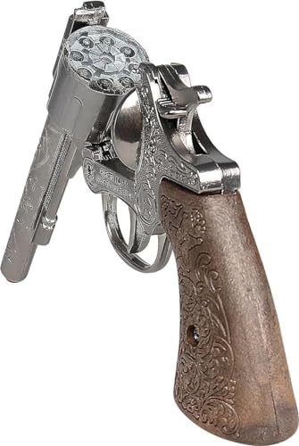 Gonher Diecast Metal 8 Ring Shot Cowboy Gun Boxed