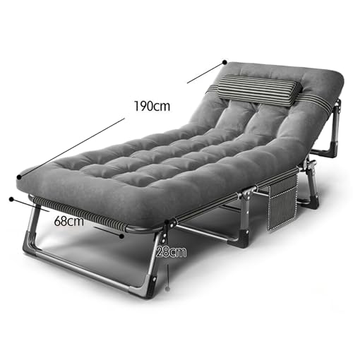 سرير تخييم قابل للطي للبالغين، سرير 3 في 1 شديد التحمل لنوم الضيوف، طبقة مزدوجة قابلة للتعديل 1200D مع مرتبة وشنطة حمل للمنزل والمكتب والعطلات والاستخدام في المستشفى