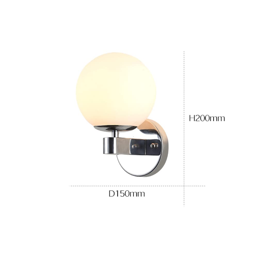 Lámpara de pared del cuerpo de la pared de la pared de la pared de la pared de una sola cabeza, accesorios de iluminación E27 de decoración interiores para la sala de estudio de la sala de estudio