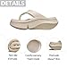 BANGTEUO Womens Pillow Platform Solid Flip Flops Comfortable Lightweight Slip On Cloud Thick Sole Thong Slides For Daily Casual Beach Vacation Work Office Summer (Apricot,8.5)